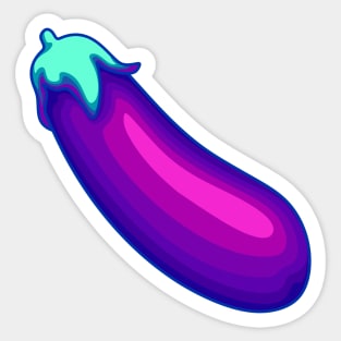 Eggplant Sticker